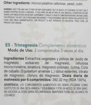 trimagnesio a cosa serve